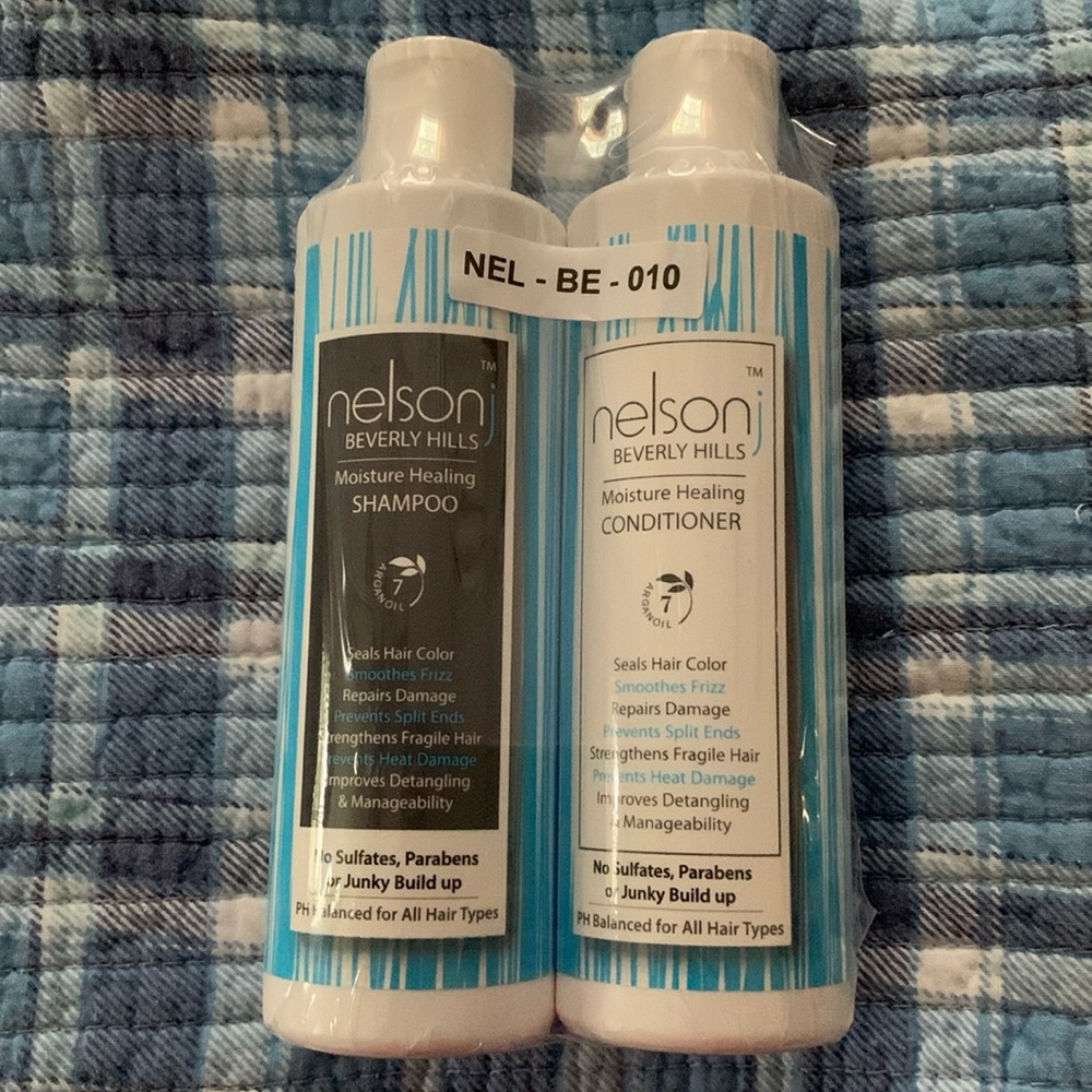 Nelson J Beverly Hills - Shampoo & Conditioner Set - NWT 8 oz - Moisture Healing